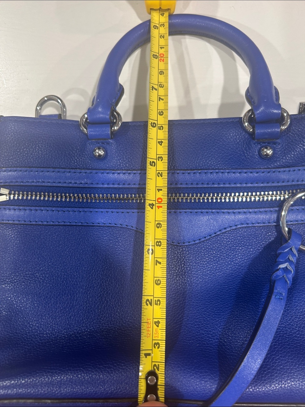 Rebecca Minkoff MICRO Bedford Zip Satchel (Bright Blue) - Picture 15 of 15